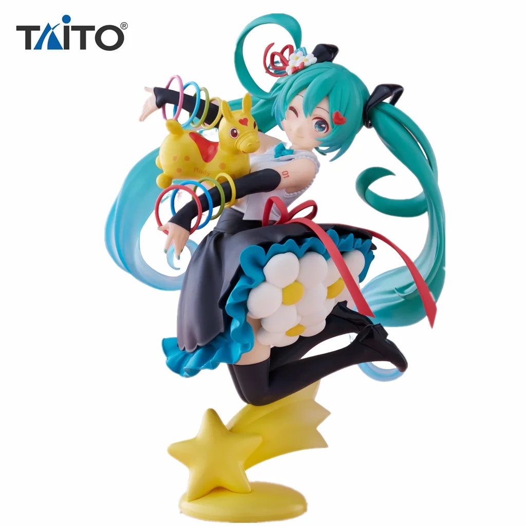 Original Taito AMP Hatsune Miku ×Rody Anime Figure Toys PVC Model Collection 39th Anniversary Action Figuirne Gift