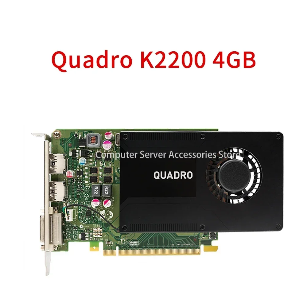 

Оригинал для профессиональной видеокарты Quadro K2200 4 Гб, графическая карта для рисования плоскостей, 3D передачи, редактирования видео, настройки VR DVI DP