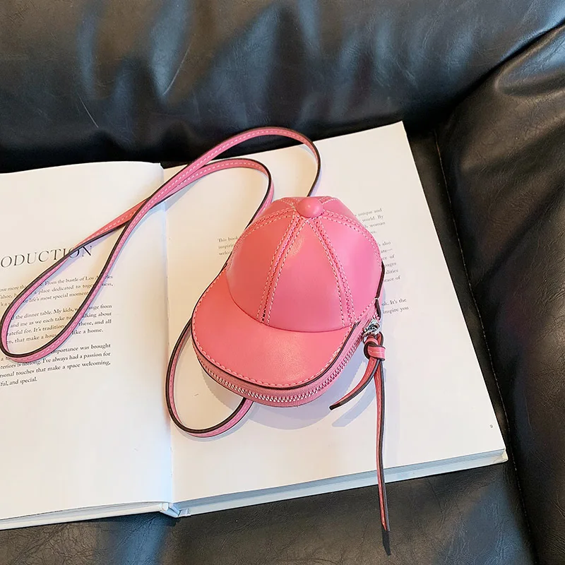 Fashion Hat Shape Designer Women Shoulder Bag Soft Leather Crossbody Messenger Bags Ladies Funny Small Handbag And Purse 2023