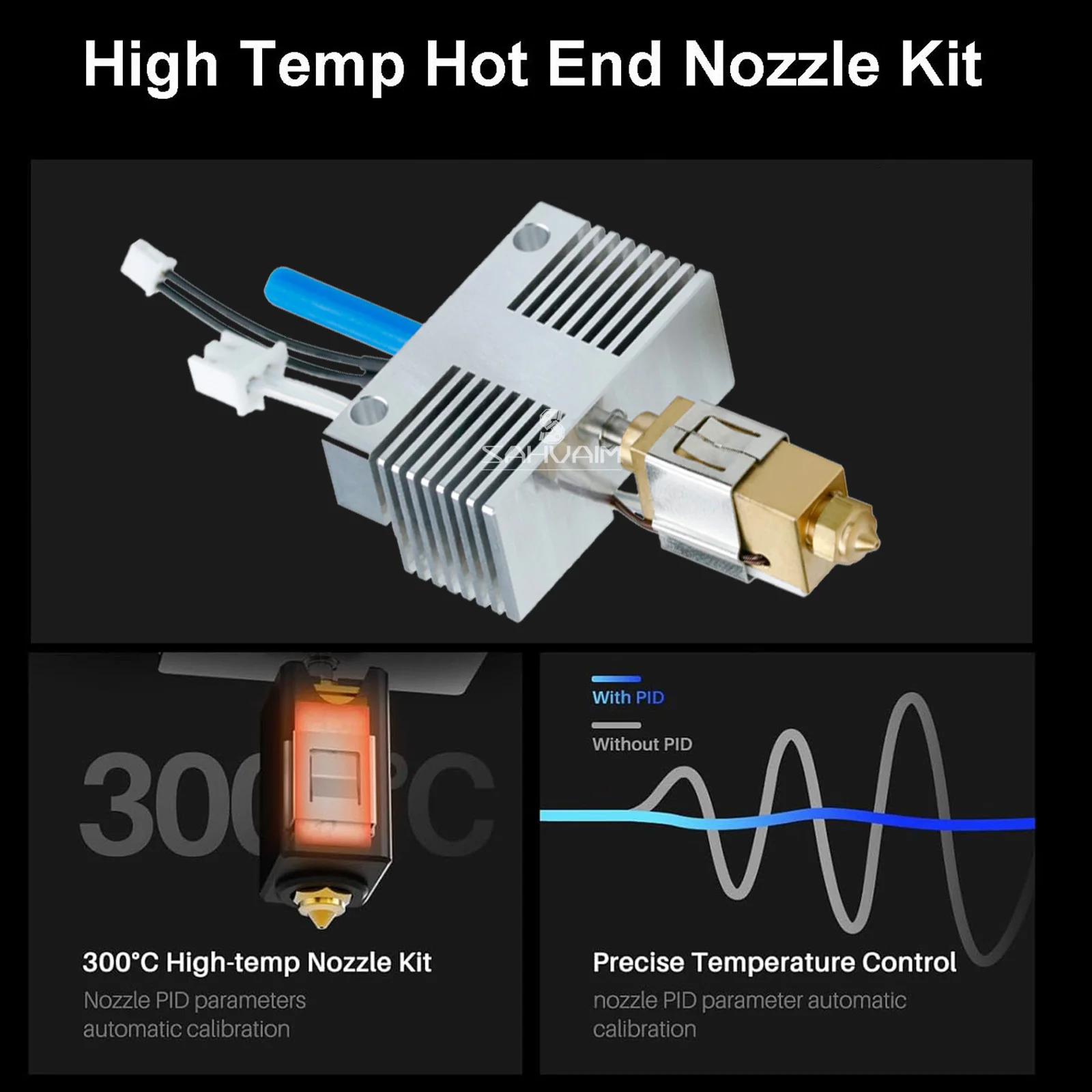 Hotend kit for ELEGOO Neptune 4 PLUS/4 MAX 3D Printer Fully Assemble All-Metal Hotend with Nozzle 3D Printer Accessorie