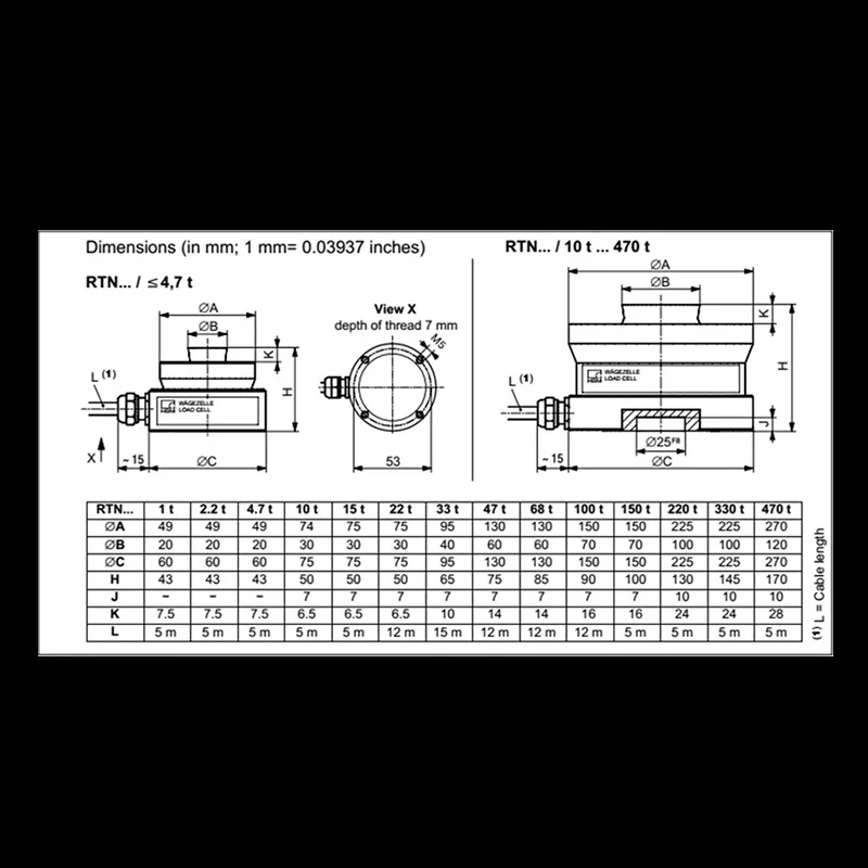 Sensor de força de célula de carga rtn, transdutor de força de célula de carga de torção para bobina de carga de coil de silo, escalas pesadas, medição de força