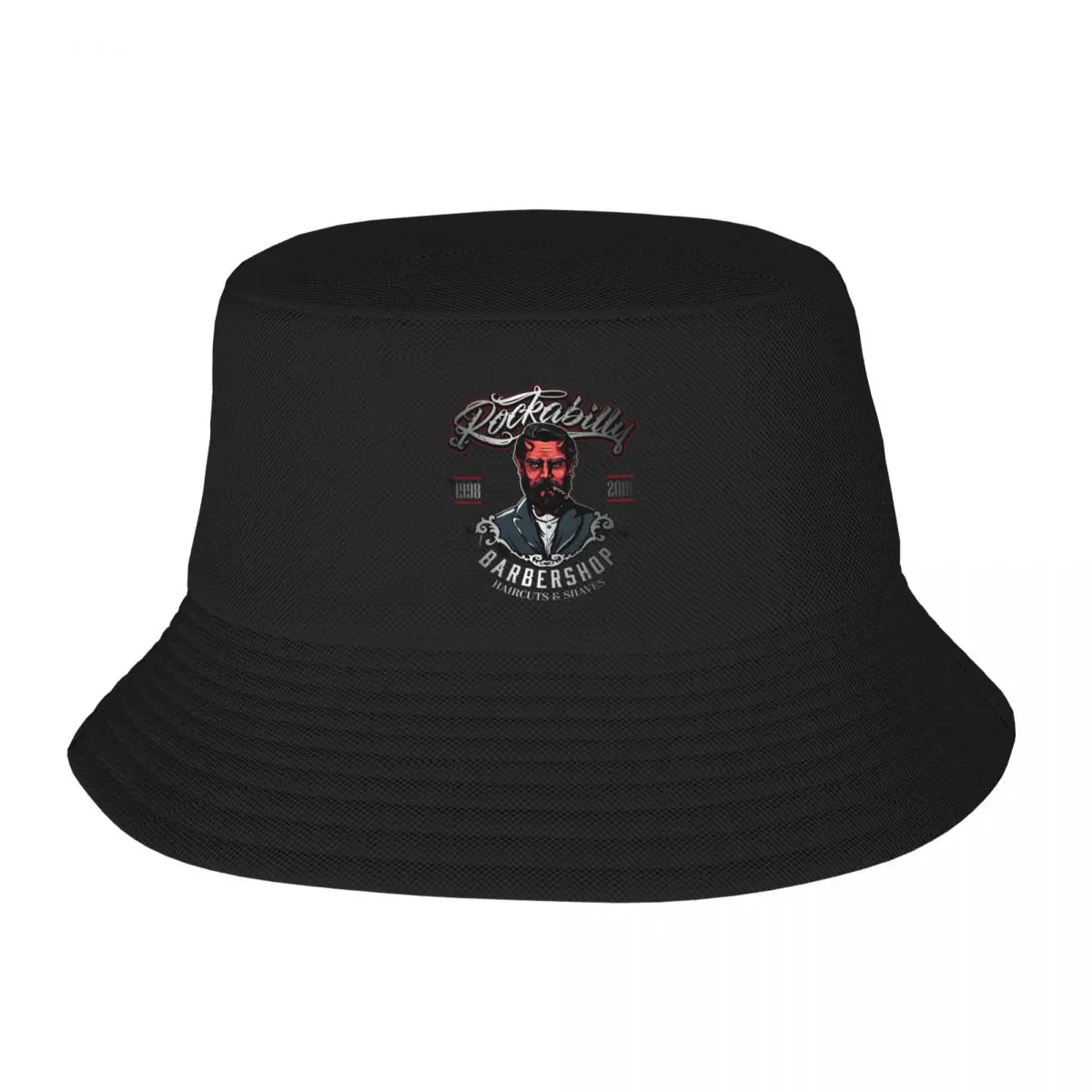 Rockabilly Barbershop Bucket Hat Mountaineering Anime Men's Baseball Women's