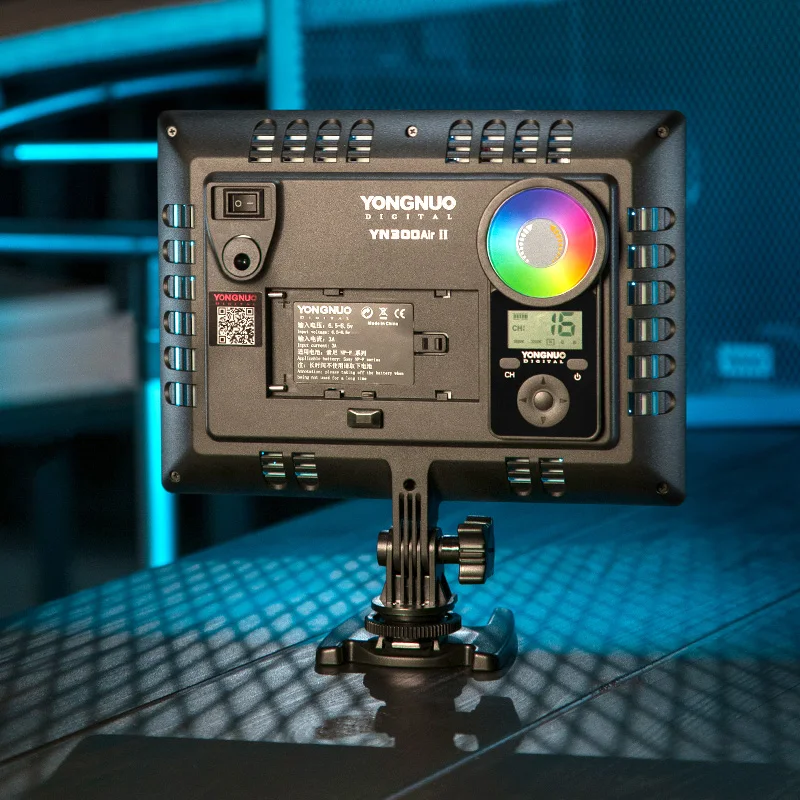 

Yiscaxia/Yongnuo YN300AIR II Photography LED Fill Light RGB Full-color Light, Ultra-thin Camera Live Outdoor Shooting Soft Light