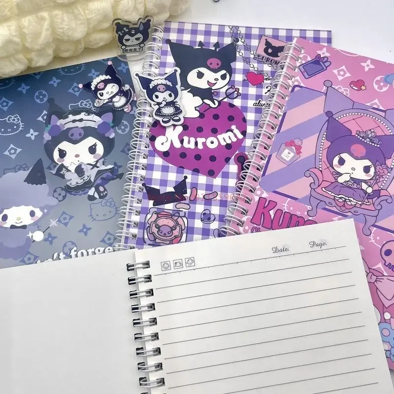 2024 New 1set Of 4 Books Sanrio Hellokitty Cinnamonll Cartoon Notebook A5 Coil Notebook Student Notebook Cartoon Cute Notebook