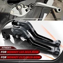 JDSTUNING For Honda MONKEY 125/MONKEY Z125 2019-NOW Clutch Lever Brake Lever Set Adjustable Folding Handle Levers Accessories