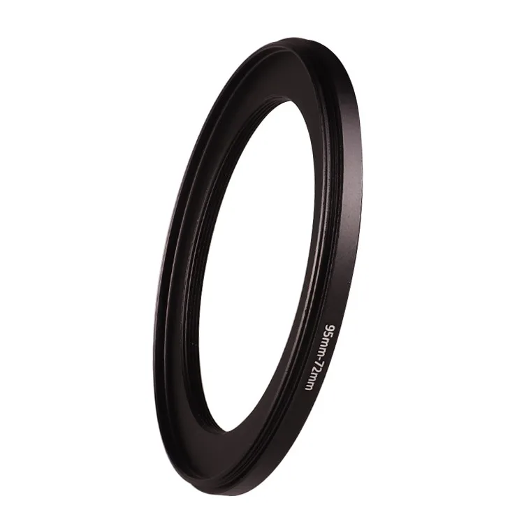 95mm-72mm 95-72mm 95 do 72 Adapter filtra pierścieniowego w dół czarny