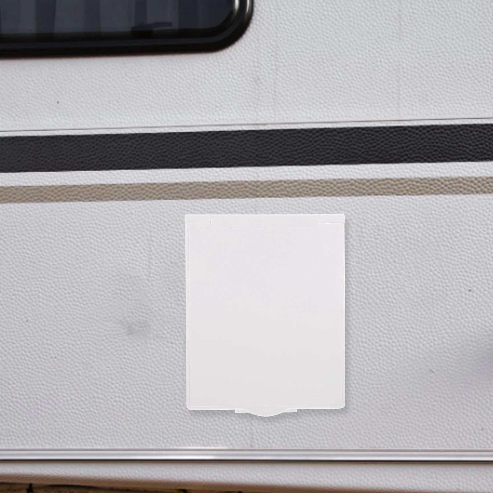 

16A White RV Socket Waterproof Outdoor Electrical Outlet Hook Up for Camping Inlet Box Rv Accessory