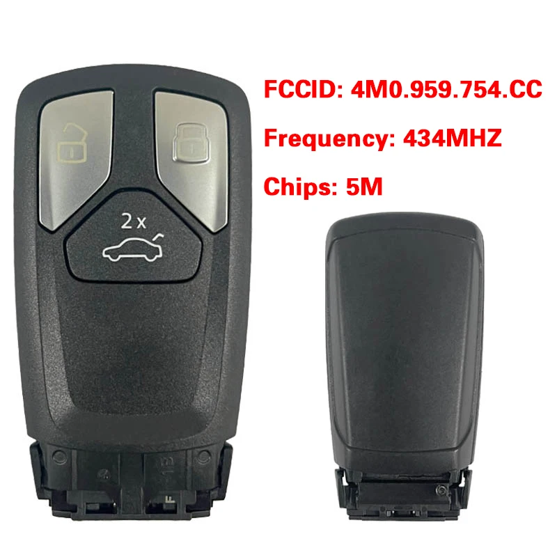 

CN008202 Original MLB-Tool 3 Buttons Keyless GO Remote Control Fob 434Mhz 5M Chip FCC 4M0 959 754 CC For A-udi A4 A5 Q5 Q7 S4 S5