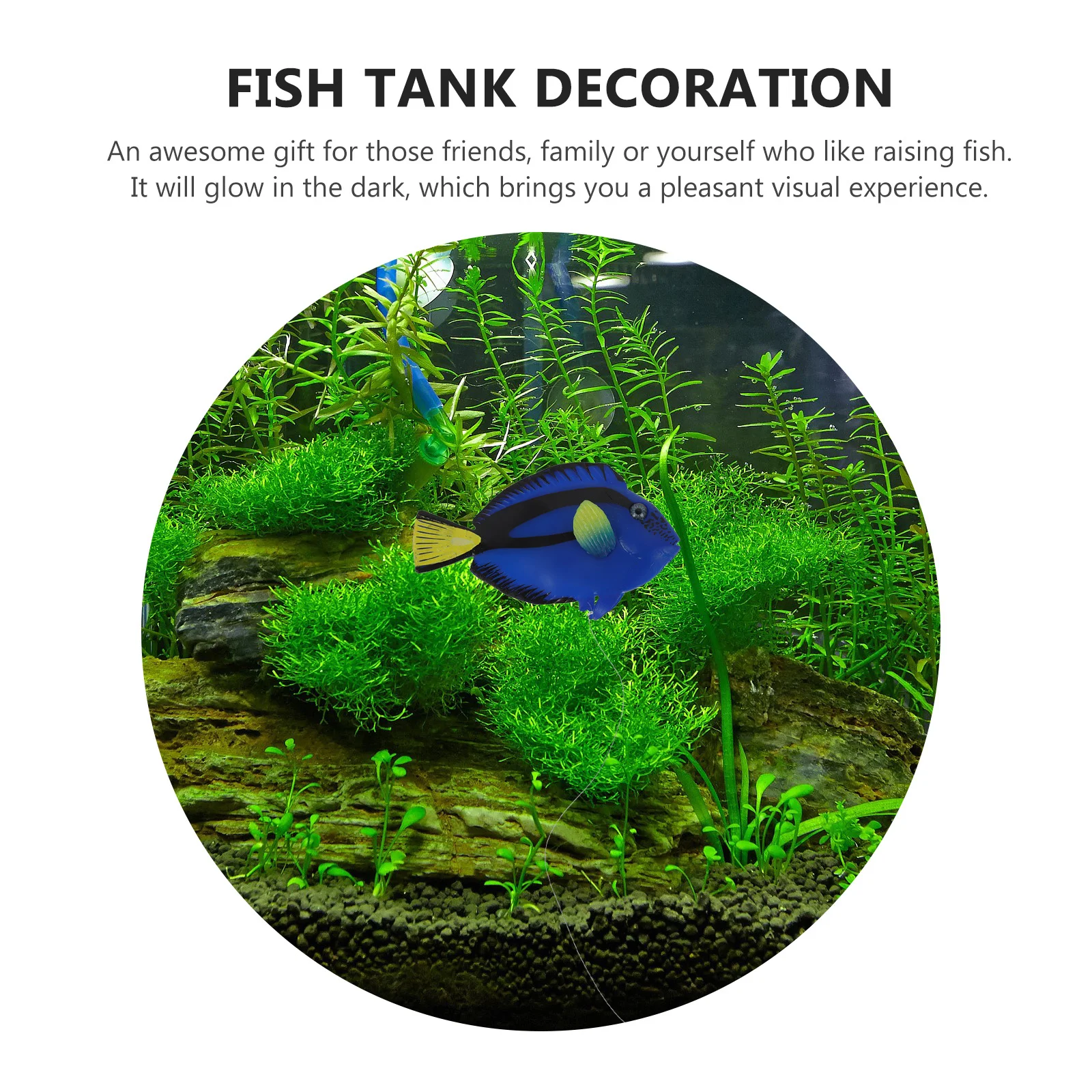 

1pc Night Glow Silicone Simulation For Aquarium Realistic 3D Waterproof Artificial Tank Decor, Aquarium Decoration, Tropical