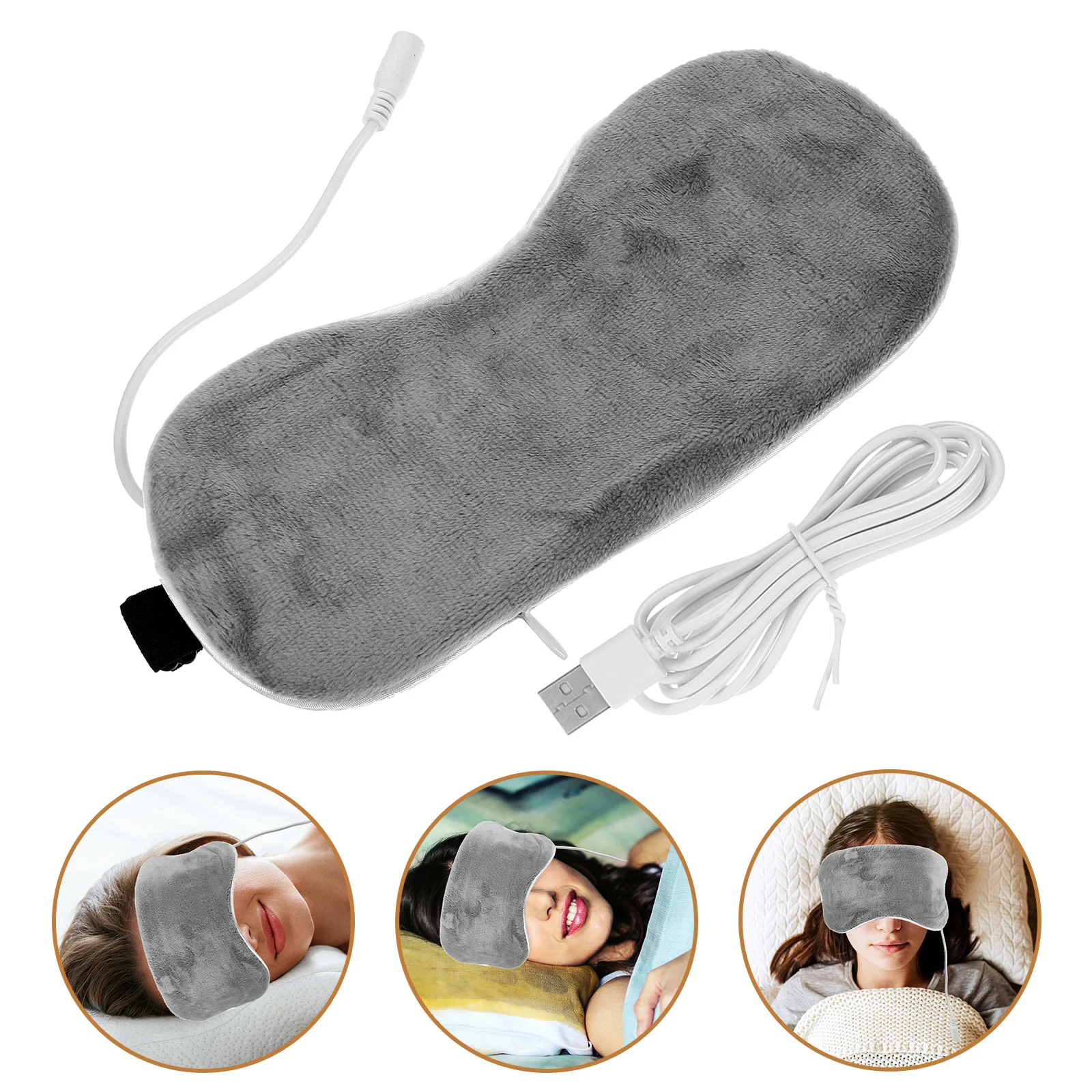 Nose Sleeping Masks USB Eye Compress Moist Heat Temperature Adjustable Eyeshade Steam