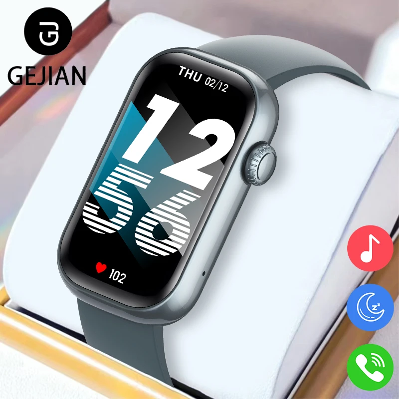 

GEJIAN новые умные часы с Bluetooth 5.2, 1,47-дюймовый TFT-экран, разрешение 172*3000, мониторинг сердечного ритма и здоровья, мужские часы