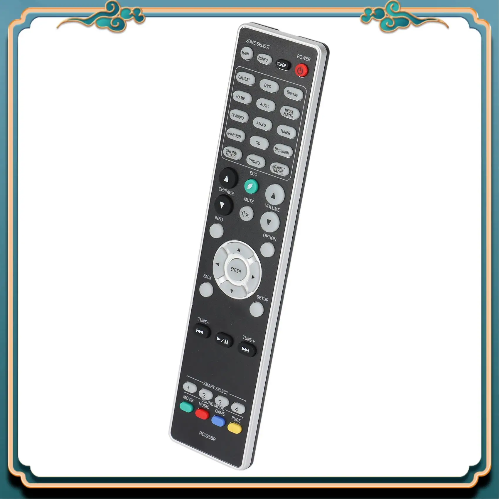 (جديد) - جهاز تحكم عن بعد بديل RC025SR مناسب لجهاز الاستقبال المحيطي Marantz AV SR6010 SR6009 SR6010 SR6011 وSub RC024SR NR1605