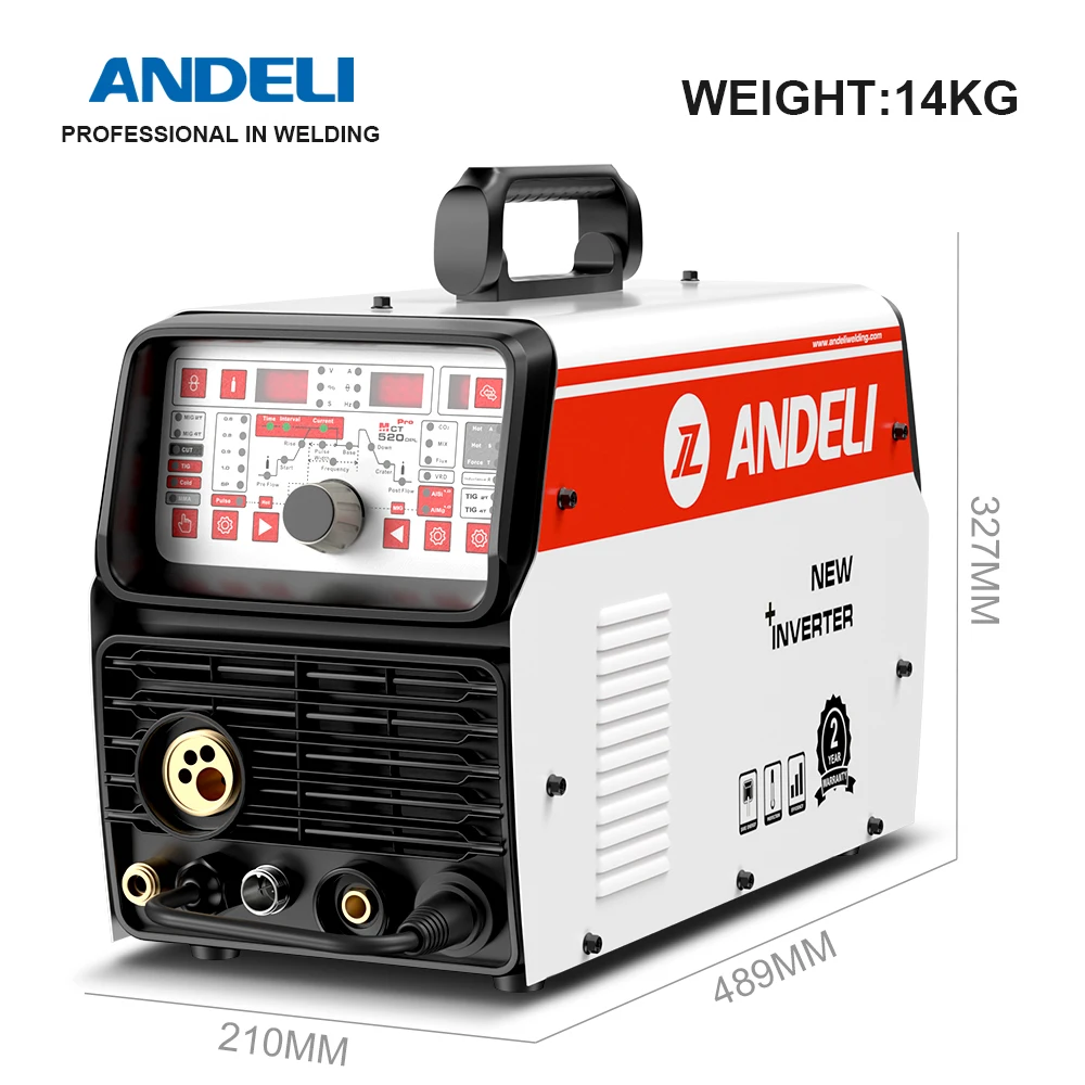 ANDELI  Free Shipping MCT-520DPL PRO Multi-Function 7 in 1 Welding Machine Aluminum 5 in 1