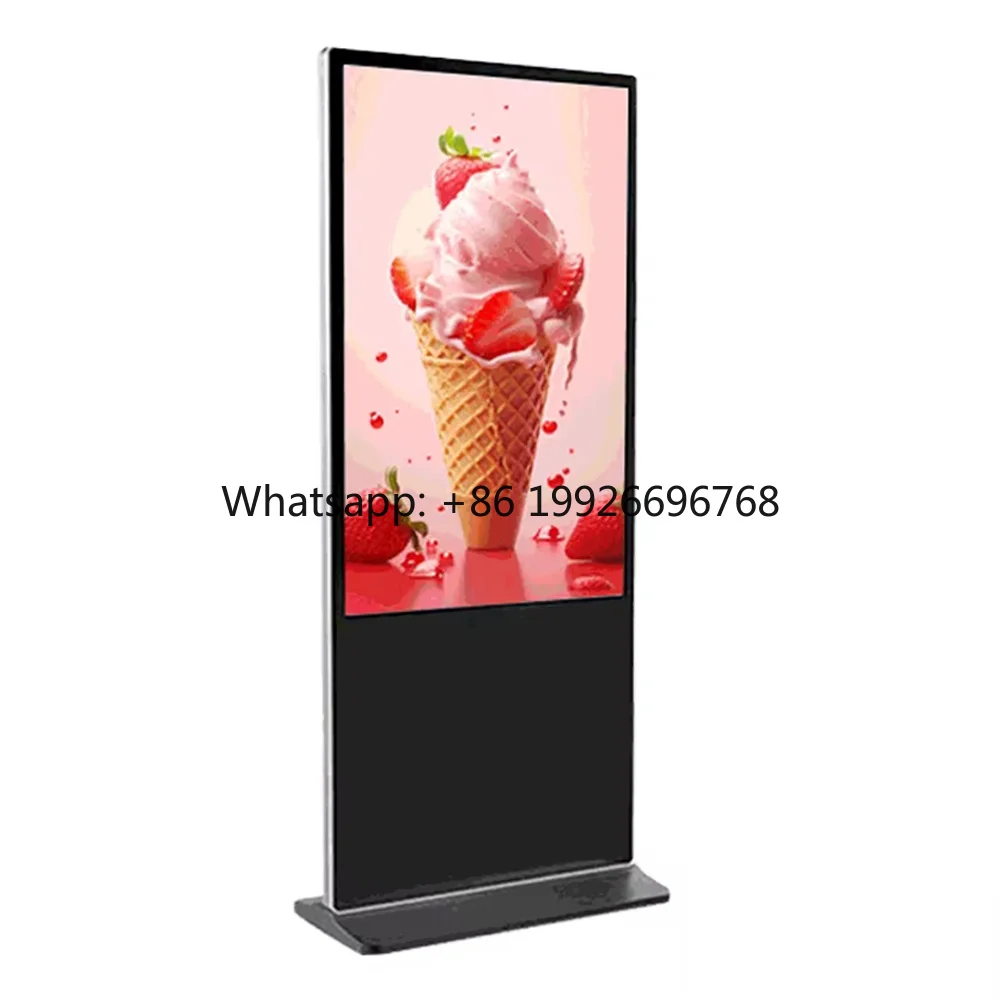 Shopping Mall Vertical Screen Kiosk 49/50 Inch Floor Stand Display Android Digital Signage Touch Totem Lcd Advertising Screens