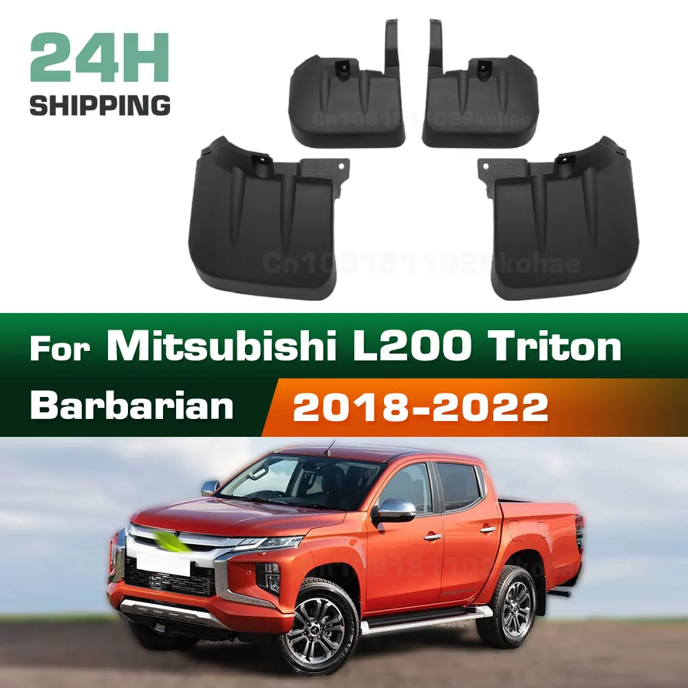 For Mitsubishi L200/triton/barbarian 2018 2019 2020 2021 2022 Fender Mudguard Mud Flaps Guard Splash Flap Mudguards Car