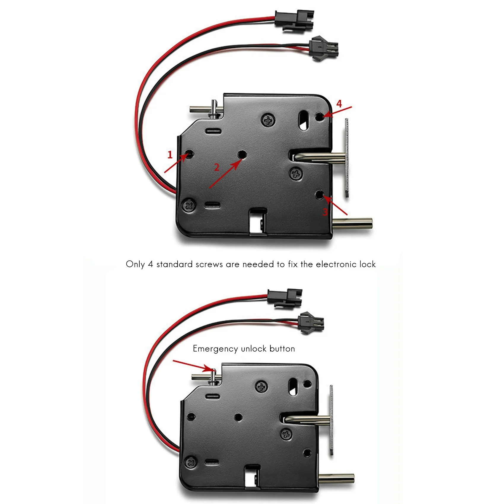 ABZZ-2X 12V 2A Intelligent Electronic Control Electromagnetic Lock,Locker Express Cabinet Lock, Access Control System Cabinet
