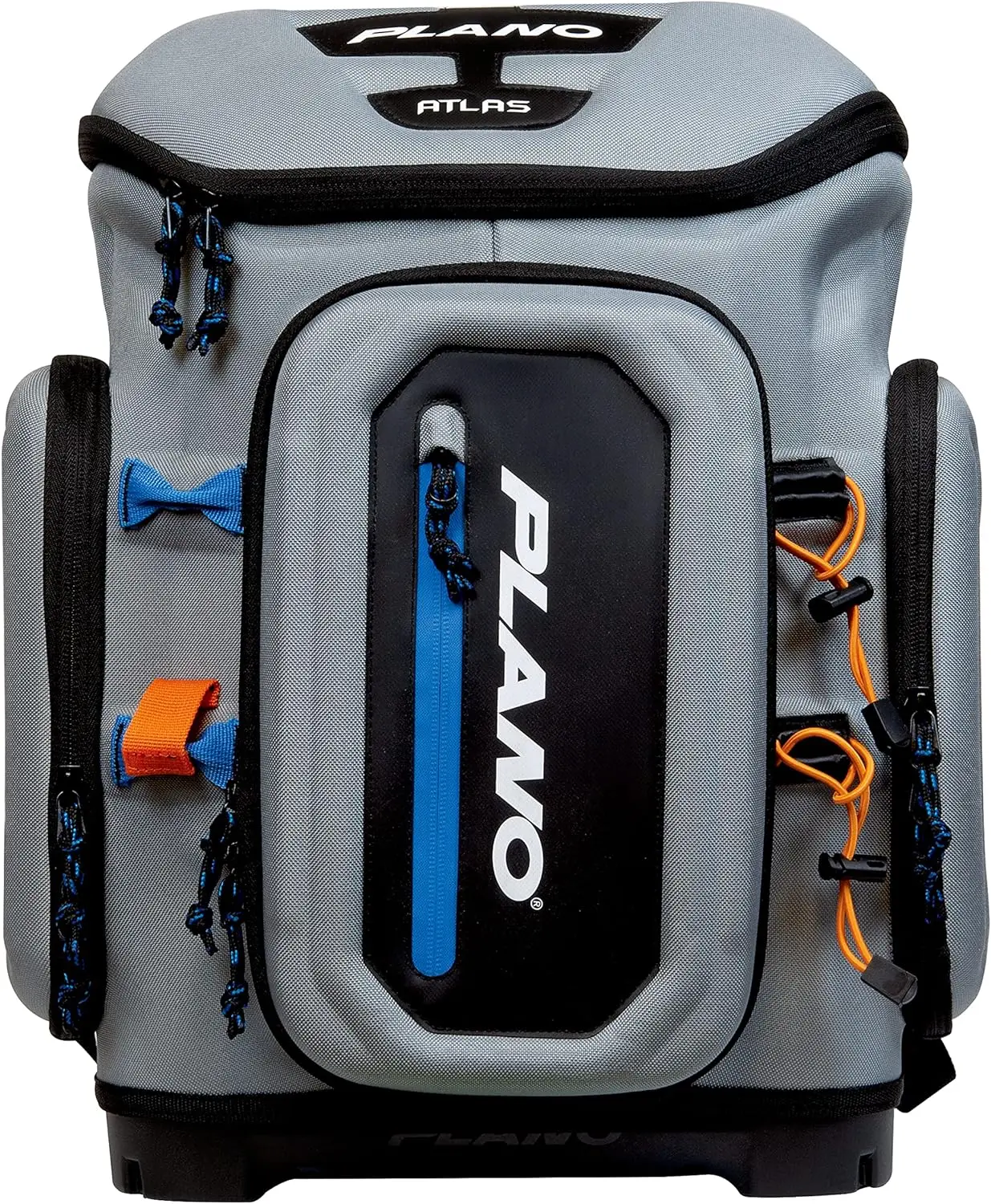 Atlas 3700 Tackle Fishing Backpack, Gray EVA Material, Includes 3 3750 StowAway Utility Boxes for Worms, Lures, & Baits