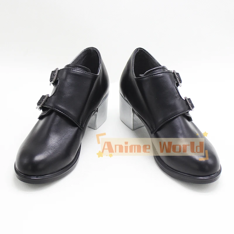 Game Twisted Wonderland Azul Crowley Cosplay Shoes PU Leather Shoes Custom Made Halloween Carnival Boots Custom Made