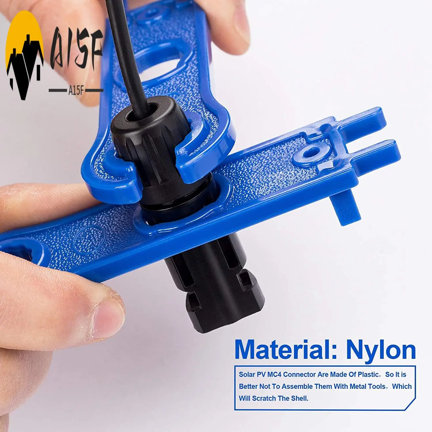 

A15F-4PCS Ключи для солнечных разъемов, инструмент для сборки разъемов солнечной панели для разъемов, пластиковый гаечный ключ для солнечных батарей