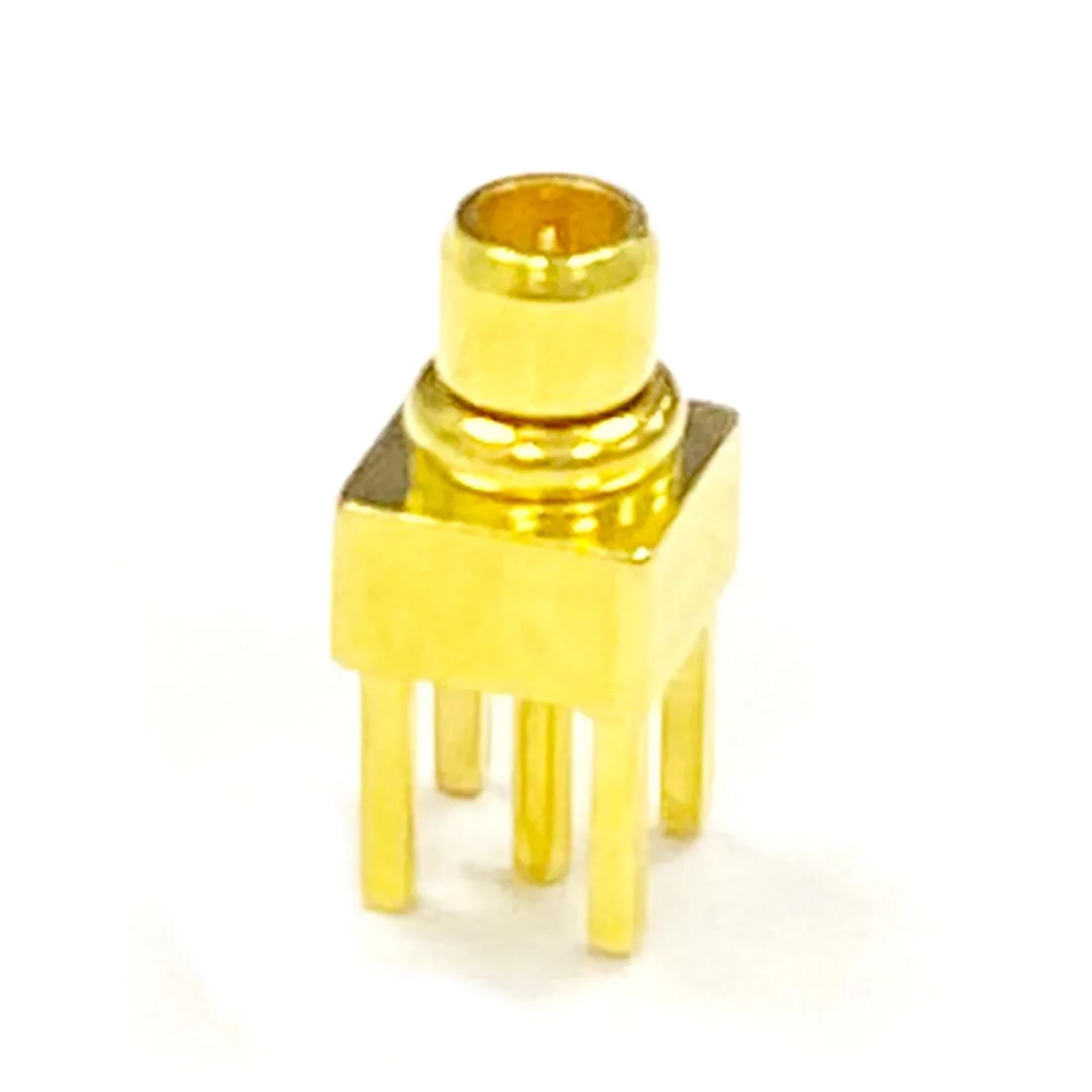 1pc MMCX  Male Plug RF Coax Connector PCB Mount Solder Post Straight Goldplated New Wholesale Welding Terminal