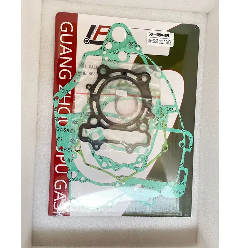 Motorcycle Cylinder Crankcase Clutch Covers Gasket Kits For Suzuki RM-Z250 2007-2009 image 5
