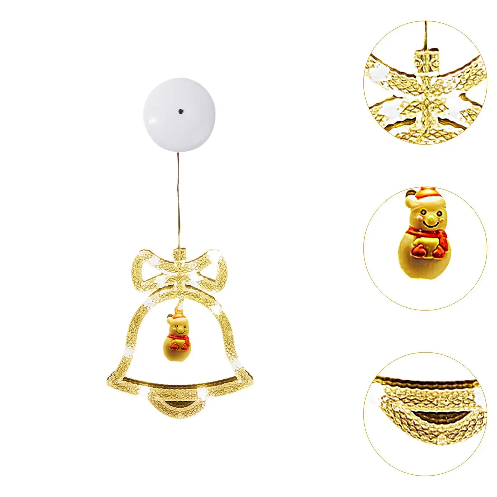 Christmas Window Light Xmas Ornament Lantern Lovely 3 Modes Adjustable
