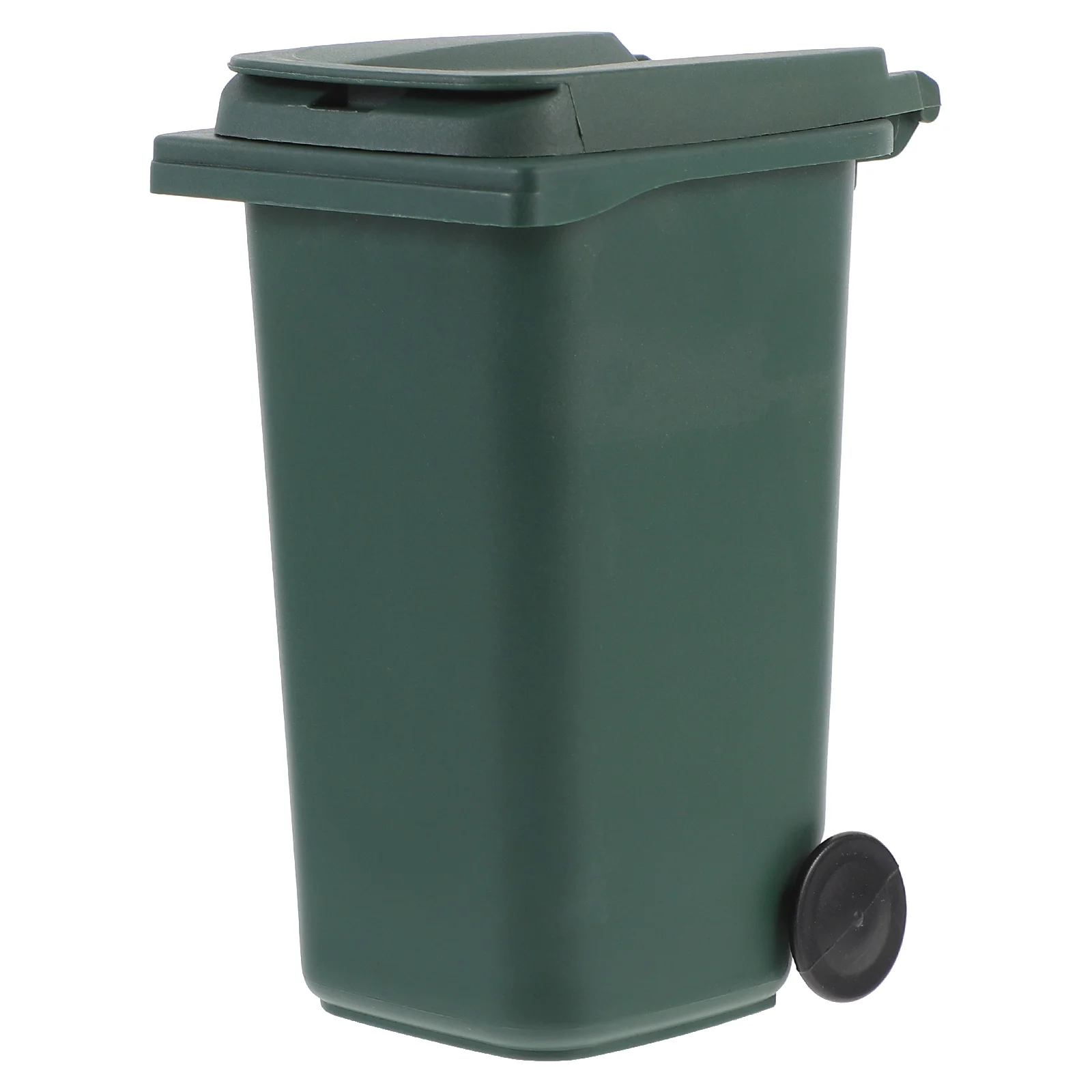 Trash Can Pen Holder Desktop Bin Tiny Garbage Container Waste Bucket with Lid Mini Office