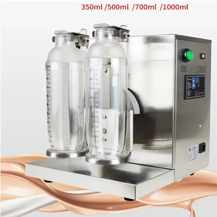 Misturador elétrico de dupla cabeça para bubble tea, sorvete, milkshake, copo agitador, equipamento para chá com leite, máquina de agitar para lojas de bebidas