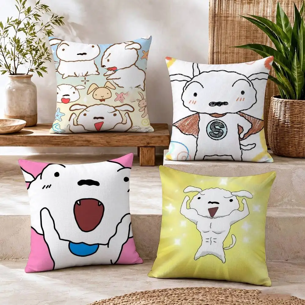 Japan anime Cartoon Cute Pillow Anime Pillow Sofa Bed Head Pillow Cover Cushion Nohara Shiro Cover Fashion