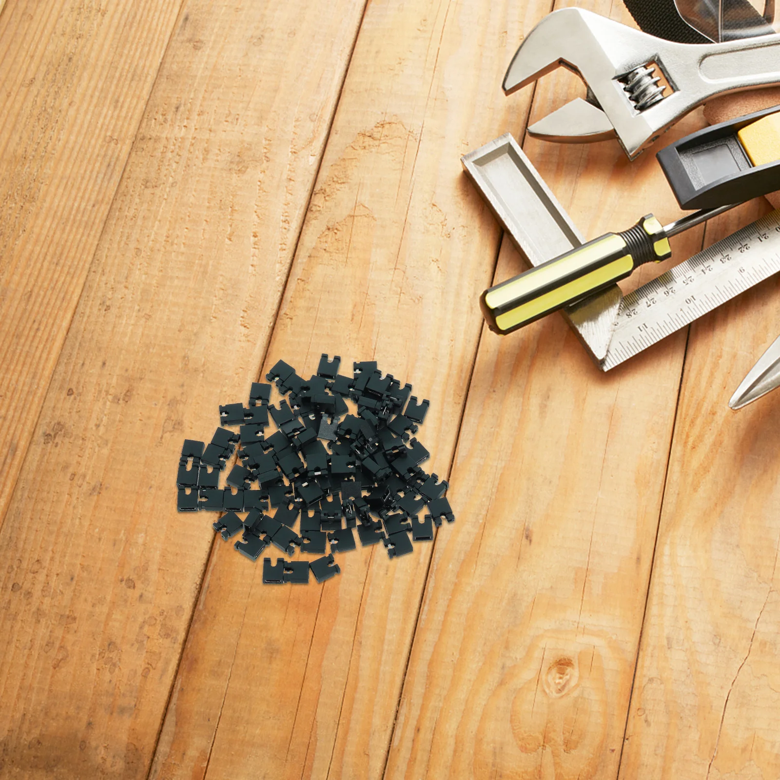 100 قطعة قبعات البلوز الأسود القياسية 2.54 مللي متر موصلات رأس الدبوس لاختبار الدائرة الفعالة وإصلاح غطاء البلوز