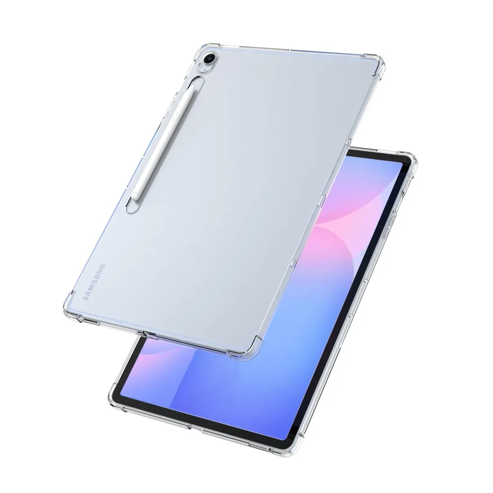 Slim Funda Case For Samsung Galaxy Tab S10 FE Plus 13.1 Case Clear TPU Back Cover Airbags Shockproof Protector Shell