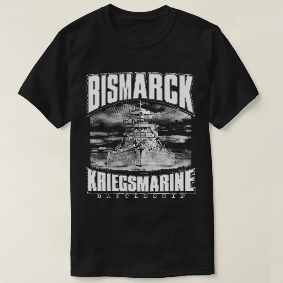 heavyweight style streetwear fashion vintage Summer Male Hot Sale 2 German Navy Otto Von Bismarck Men -Shirt harajuku