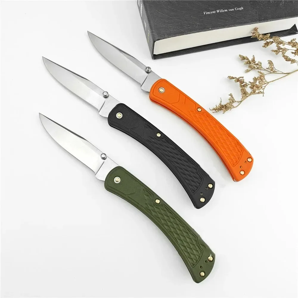 3 Colors BK 110 Slim Select Folding Knife 440C Steel Blade Nylon Fiber Handle Outdoor Survival Tactical Pocket Knife