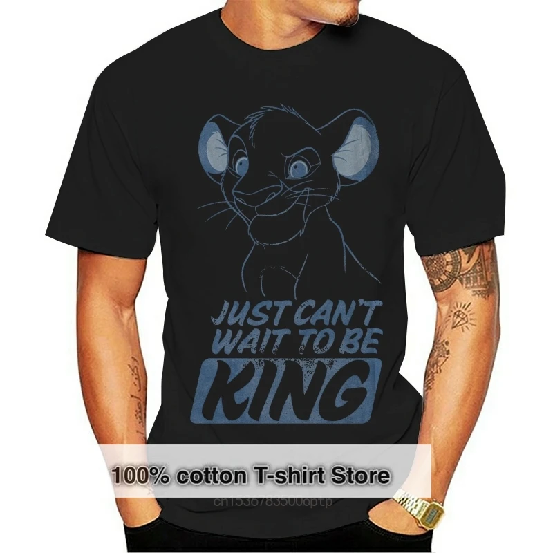 Simba Can't Wait to Be King Mens Graphic T Shirt