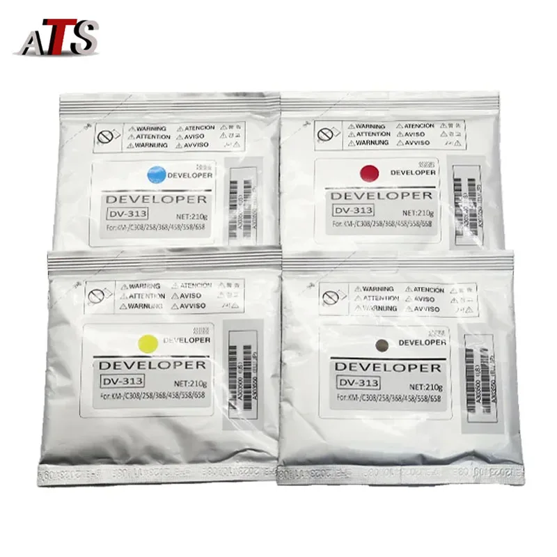 

4PCS DV313 Developer for Konica Minolta Bizhub C368 C308 C258 C458 C558 C658 C 258 308 368 458 558 CMYK