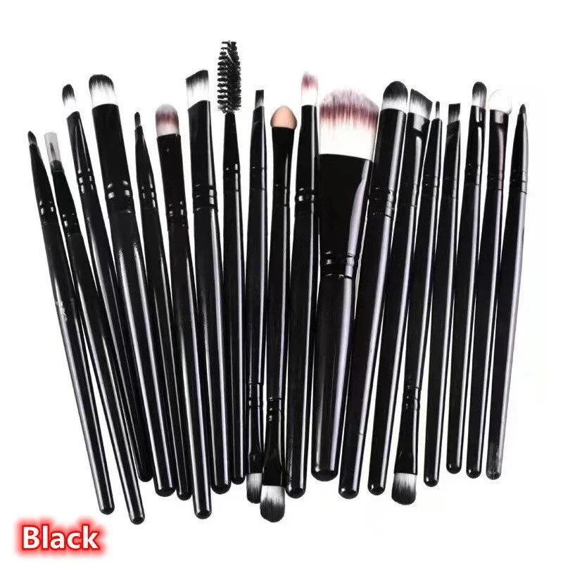 20PCS Makeup Brushes Set Professional Plastic Handle Foundation Eyeshadow Make Up Brushes