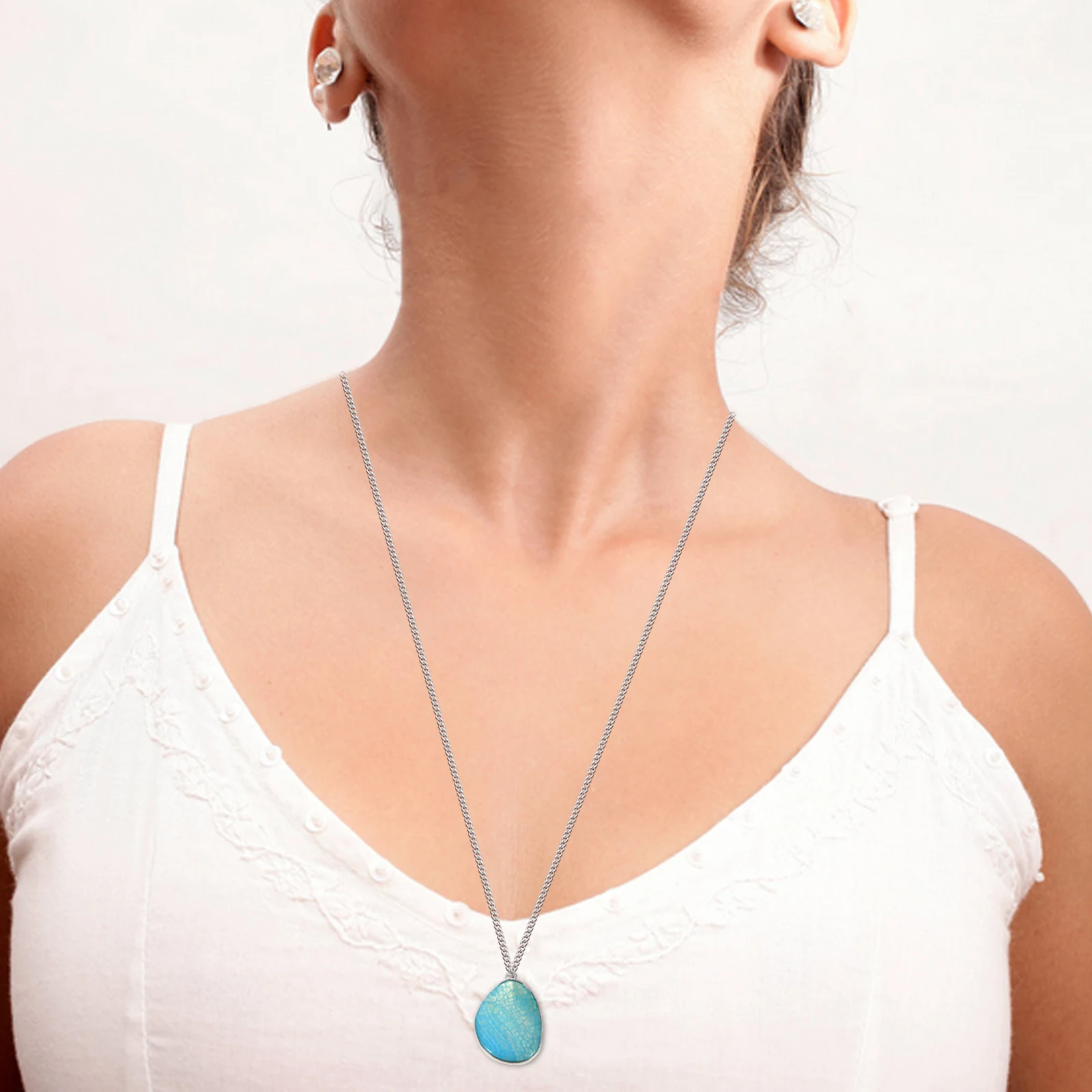 

4 Pcs Natural Agate Pendant Necklace Flower Jewelry Crystal Pendants for Necklaces Women DIY Earrings