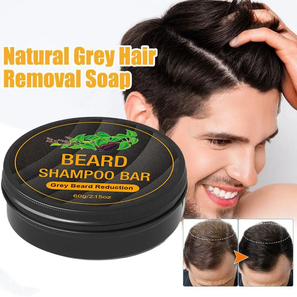 

New Beard Darkening Shampoo Bar Fallopia Gray Hair Coverage Shampoo Bar Gray To White Hair Hair Soap Black Darkening Bar Remove