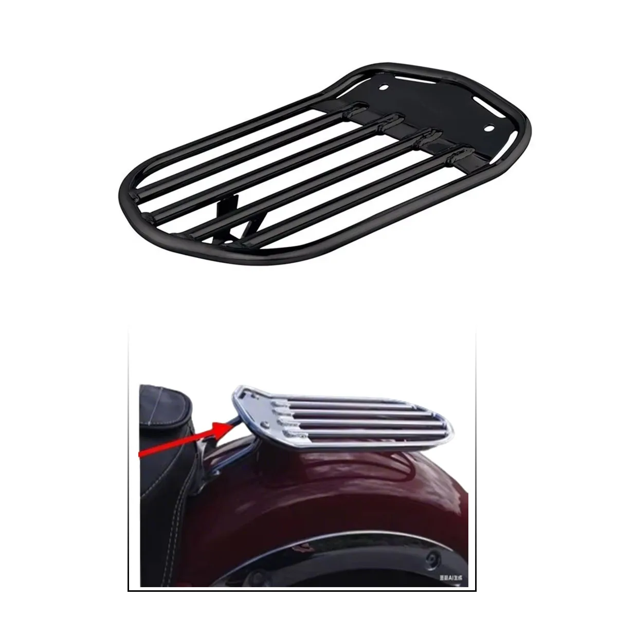 

Motorcycle for Indian Dark Horse Chief Rear Luggage Rack Cargo Carrier Solo Seat