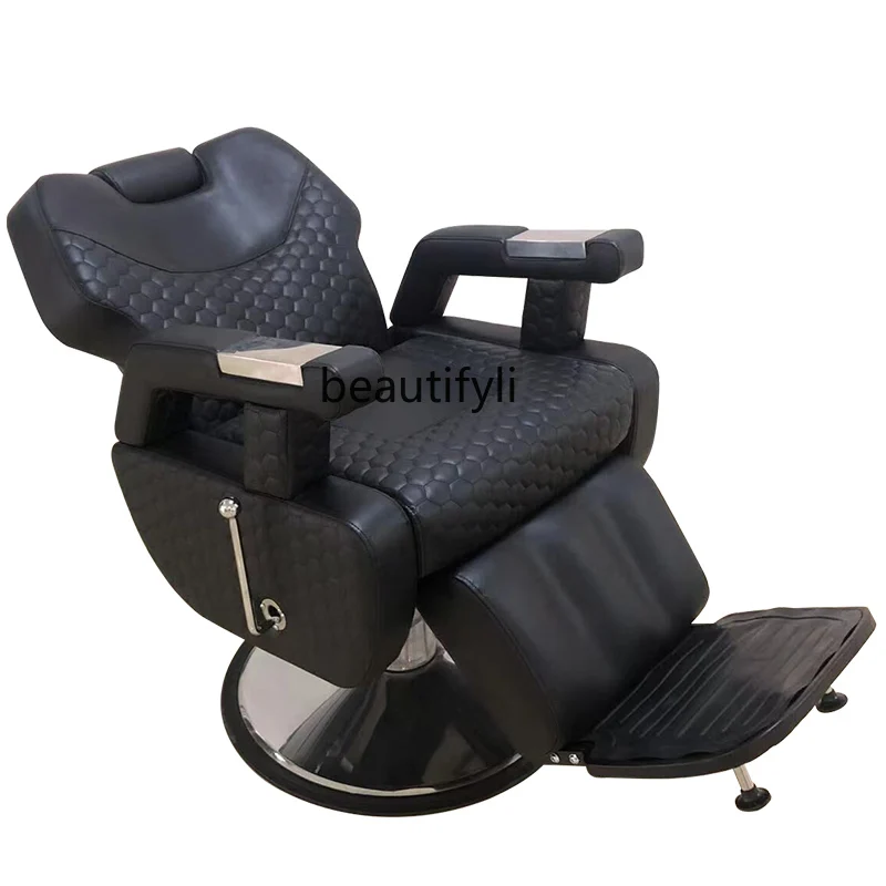 Hairdressing Barber Shop Can Be Put down Scraping Face Lifting Rotating Large Chair Hairdressing Chair Shaving Chair