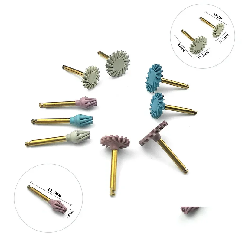 Dental Composite Resin Polishing Disc Kit Spiral Flex Brush Burs Diamond System RA Disc