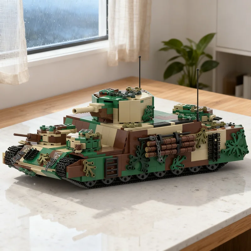 

1884pcs MOC 1 30 O I Japanese Super Heavy Tank System Model Building Blocks Construction Christmas Gifts Toy Creative DIY Idea