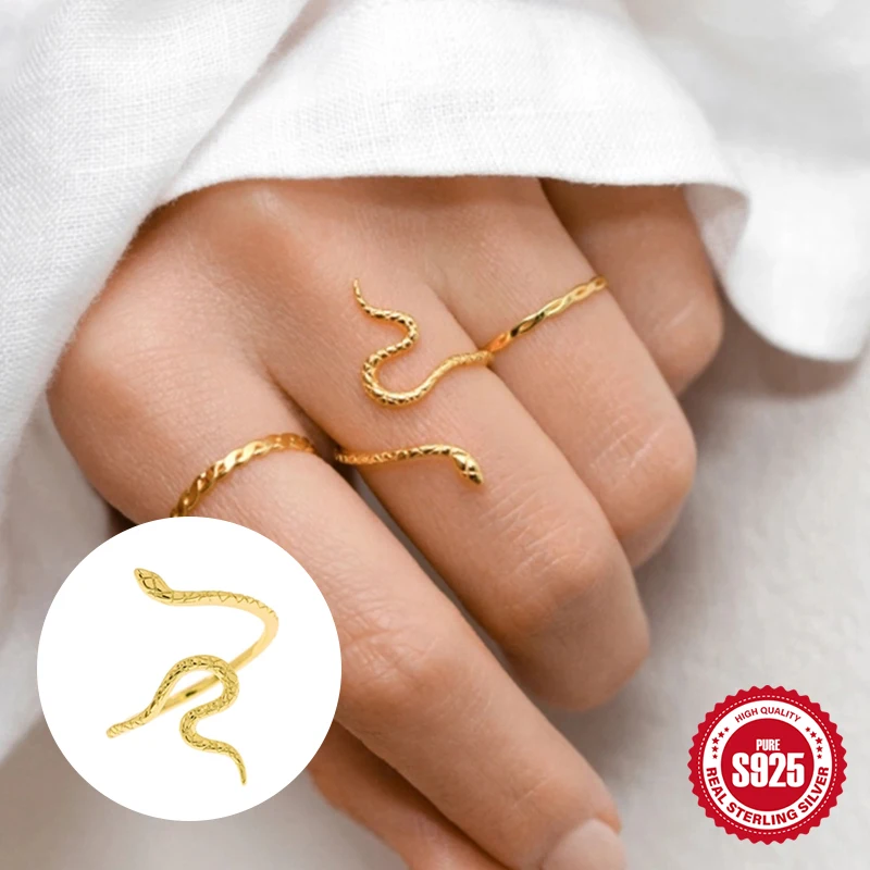 

ROXI стерлингового серебра 925 пробы, креативные кольца со змеей на Хэллоуин для женщин и девочек, золото/серебро, Plata, ювелирные украшения для свадебной вечеринки, anillos