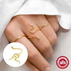 ROXI 925 Sterling Silver Halloween Creative Snake Rings For Women Girls Gold/Silver Plata Wedding Party Fine Jewelry anillos