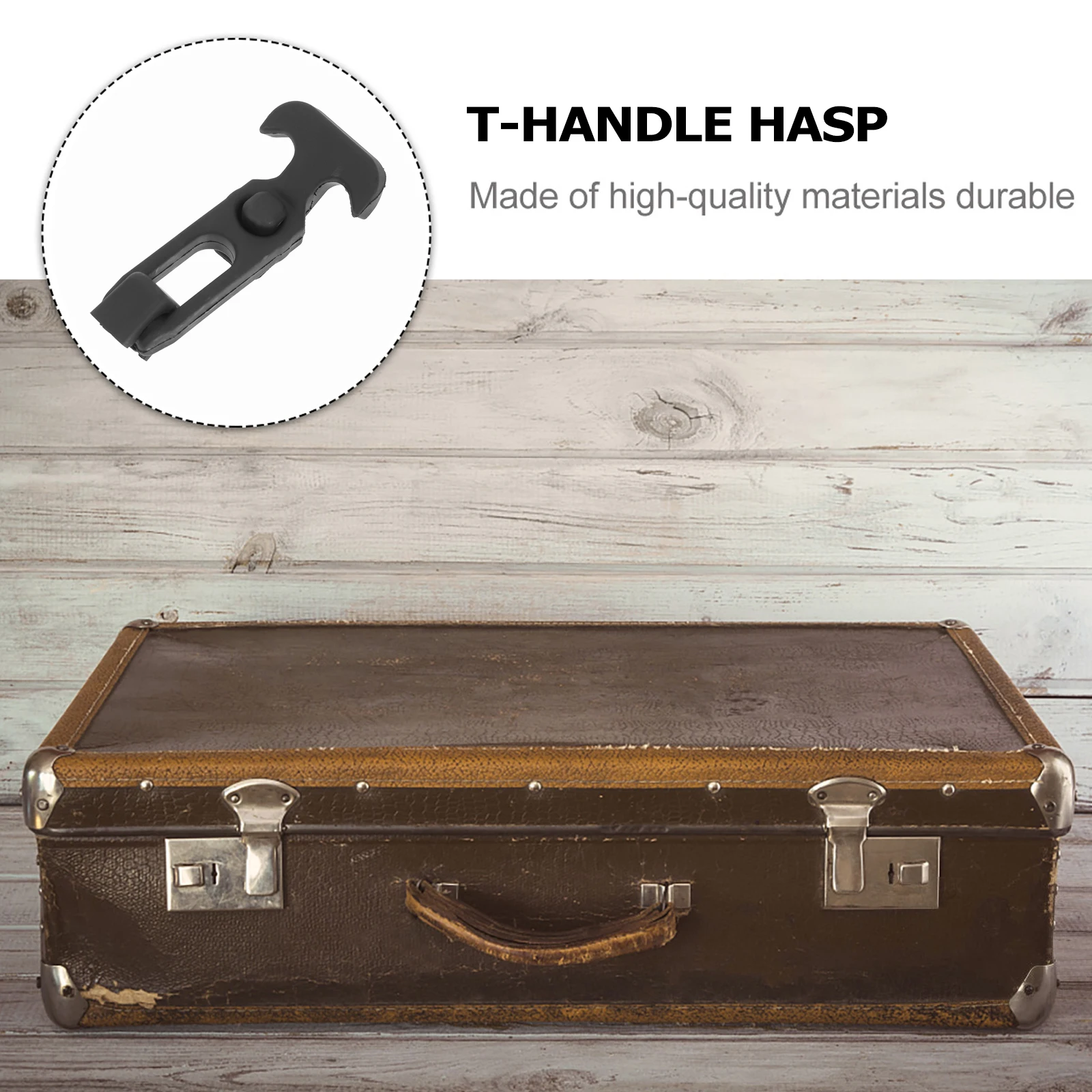 

2 pcs Rubber Flexible Draw Latch Vibration Absorbing Toolbox Buckle T-Handle Hasp Replacement Durable Latches For Engineering