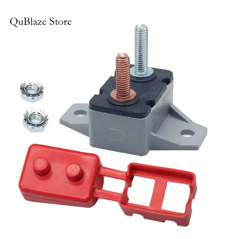 

20A 30A 40A 50A 12V DC Cover Dual Battery Fuse Automatic Auto Resetwaterproof Circuit Breaker For Car Boat
