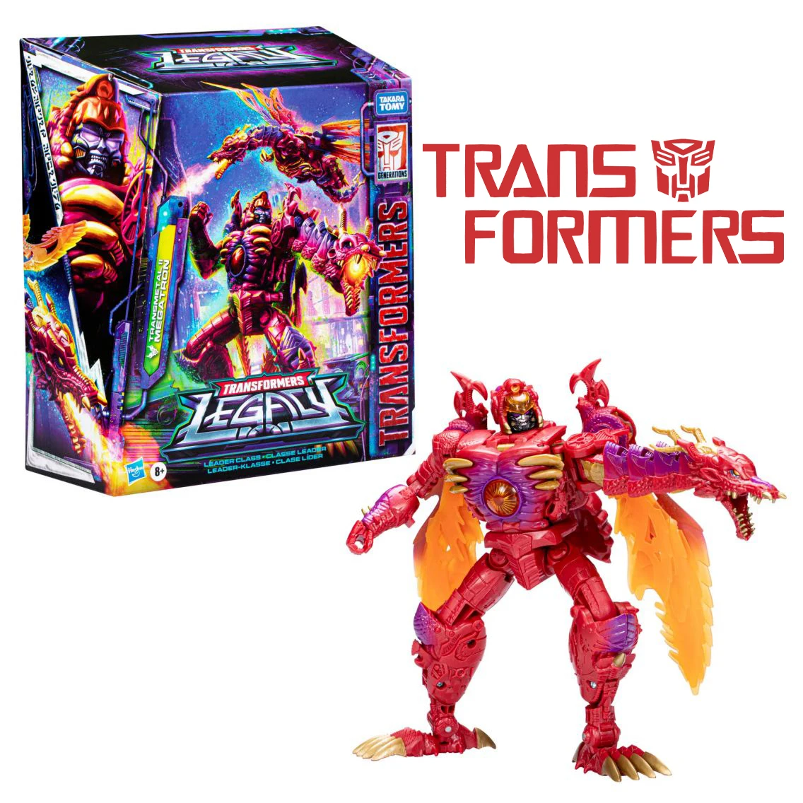 Hasbro Transformers Legacy Series: Leader Transmetal II Megatron Model Toy, Anime Gift Collect, envío gratis, en stock