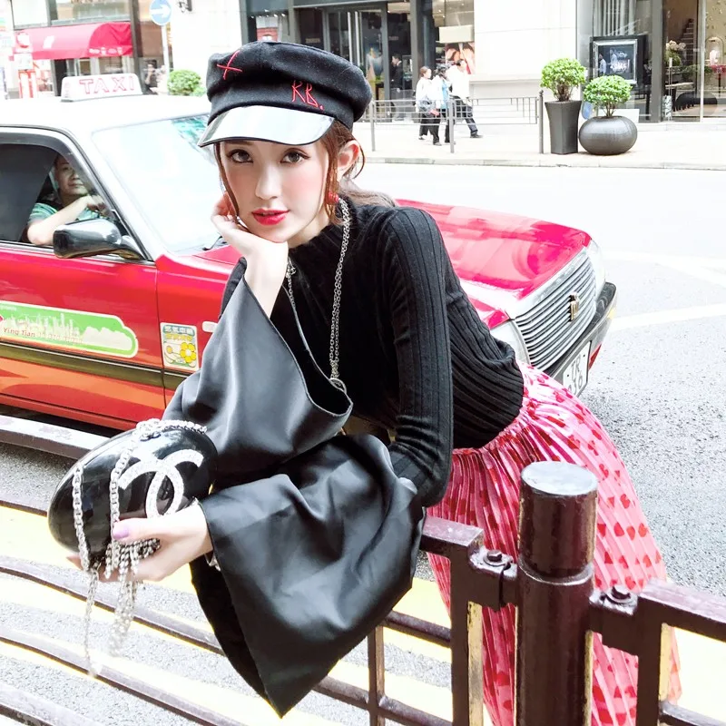 

Женский приталенный шерстяной свитер с воротником-стойкой и длинными рукавами, универсальный базовый слой для весны и осени, модный, для повседневной носки