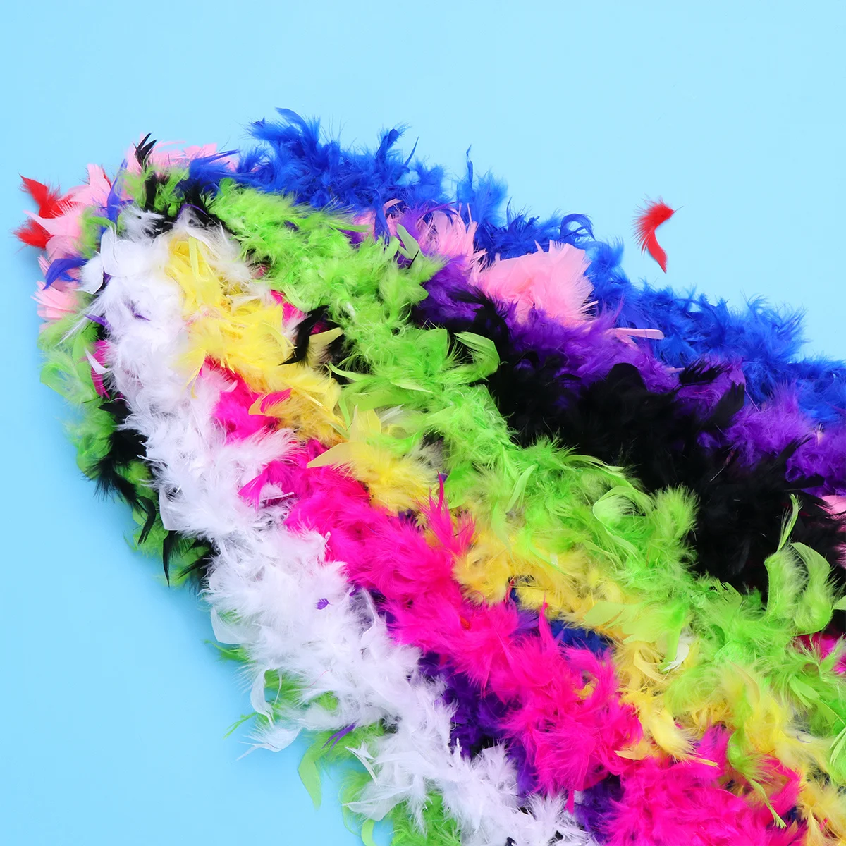 

9 pcs 40G Colorful Boas Party Decorations Bulk Diy Craft Sewing Trim Fringe For Masquerade Costume Trims Natural