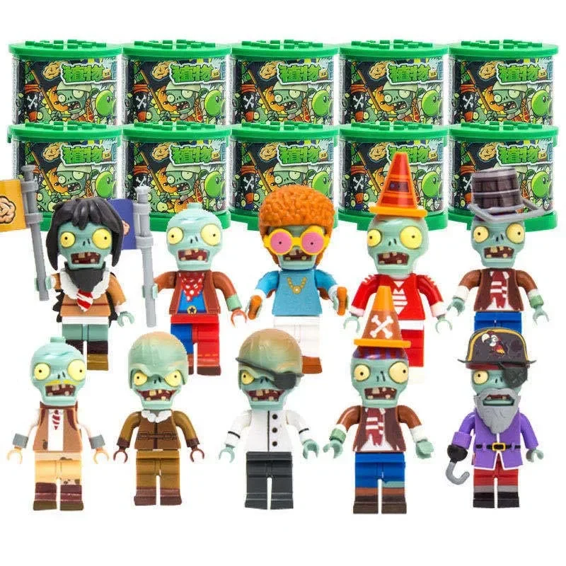 

Anime Plants VS. Zombies Building Blocks Toys PVZ Action Figure Eggs Gashapon for Kids Birthday Christmas Gift